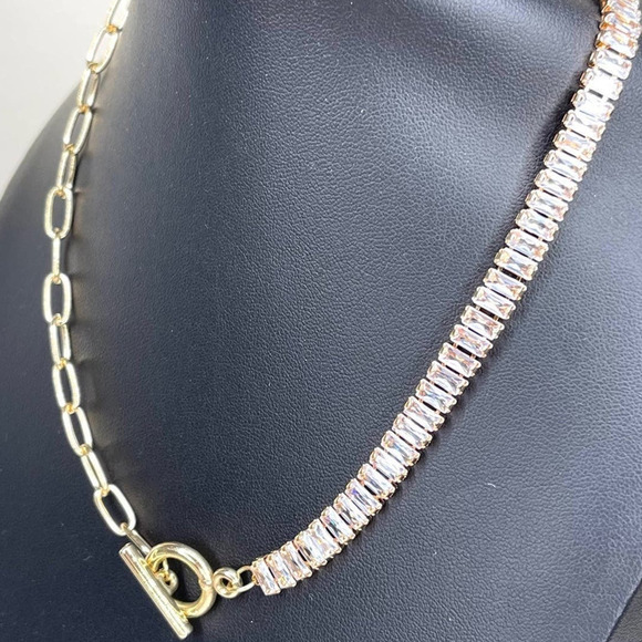 NEW Paperclip CZ Necklace Chain Fashion Jewelry 2025 trend trendy m29 - Picture 11 of 14